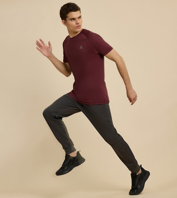 Textured Joggers with Drawstring Waist