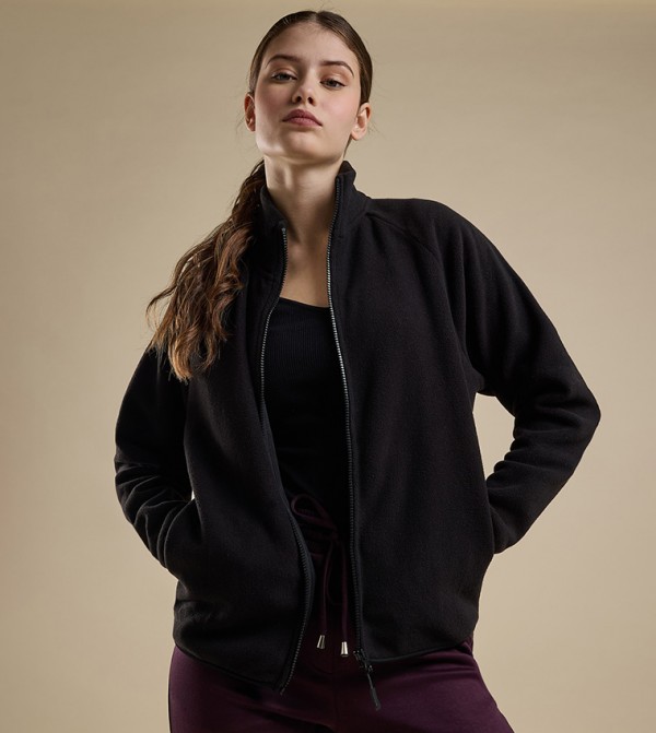 Sherpa Jacket with Zipper Closure