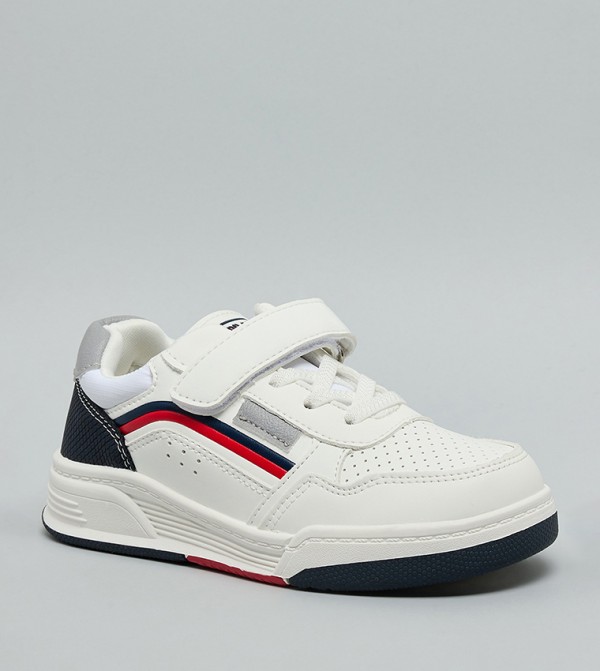 Color Block Velcro Closure Sneakers