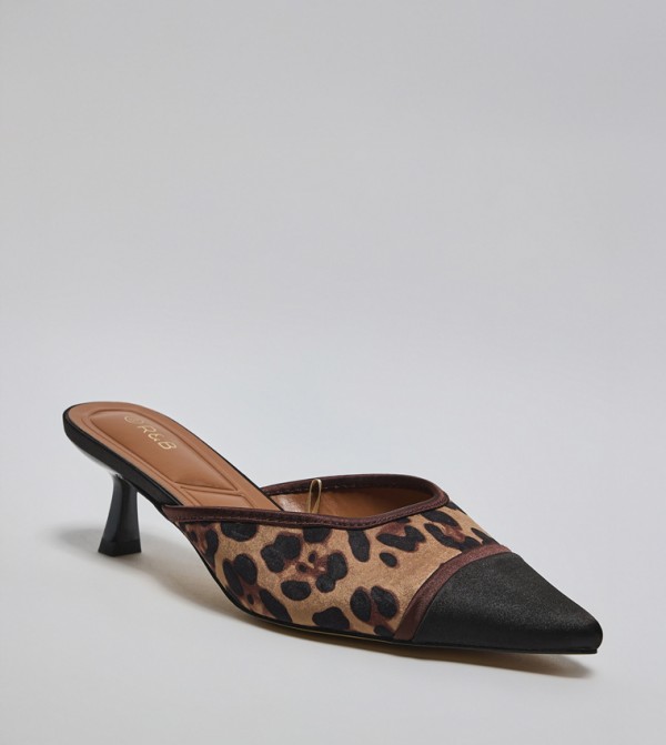 Animal Pattern Mule Pumps