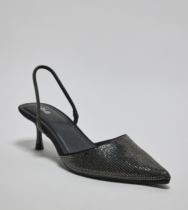 Embellished Slingback Pumps