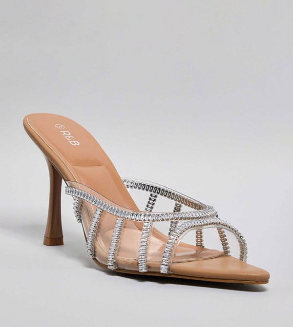 Embellished Heel Sandals