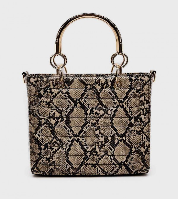 Snakeskin Satchel Bag
