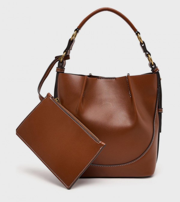 Textured Shoulder Bag