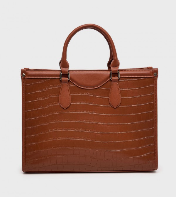 Textured Satchel Bag