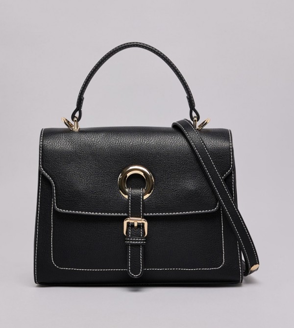 Solid Top Handle Bag