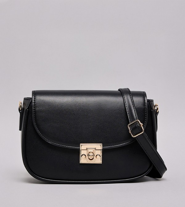 Twist-Lock Crossbody Bag