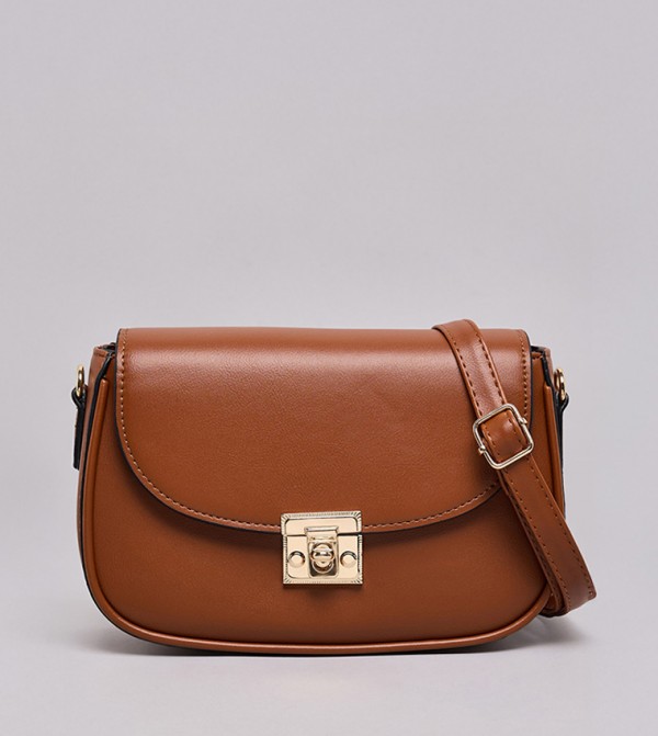 Twist-Lock Crossbody Bag