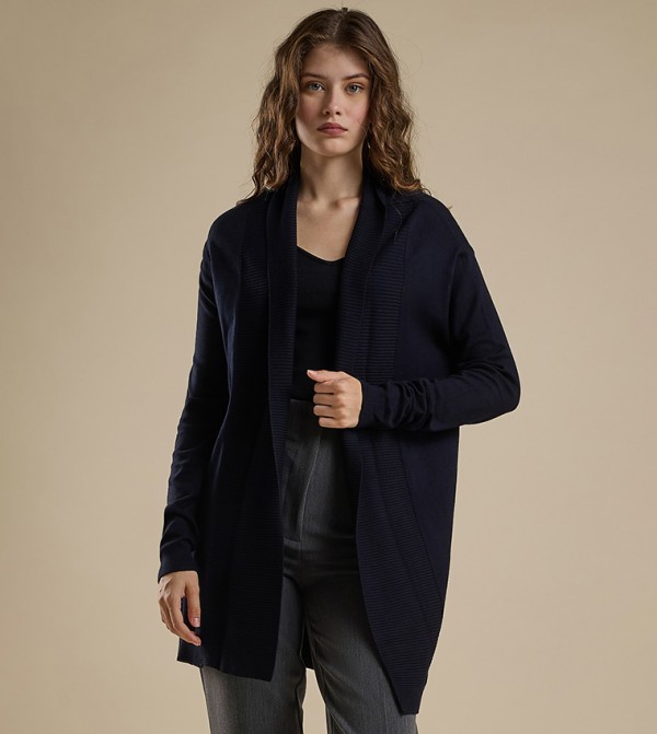 Solid Shrug with Long Sleeves