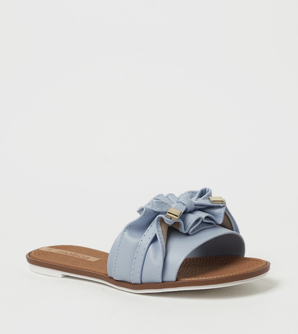 JALIYAH Appliqued Flat Sandals