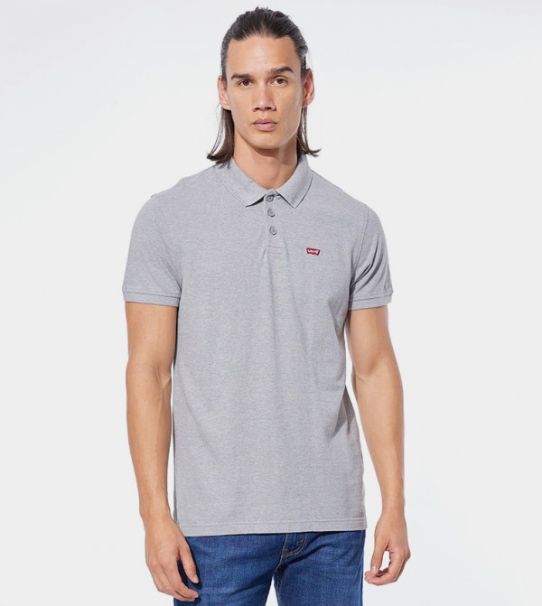 Logo Detail Housemark Polo T-Shirt
