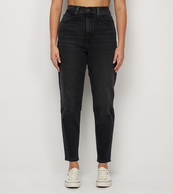 Faded High Waist Flared Jeans