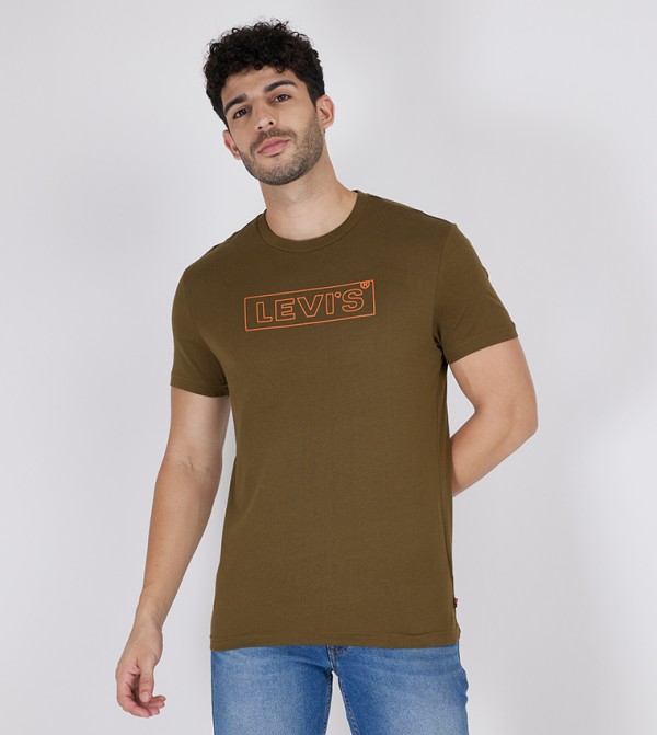 Logo Printed Crew Neck T-Shirt