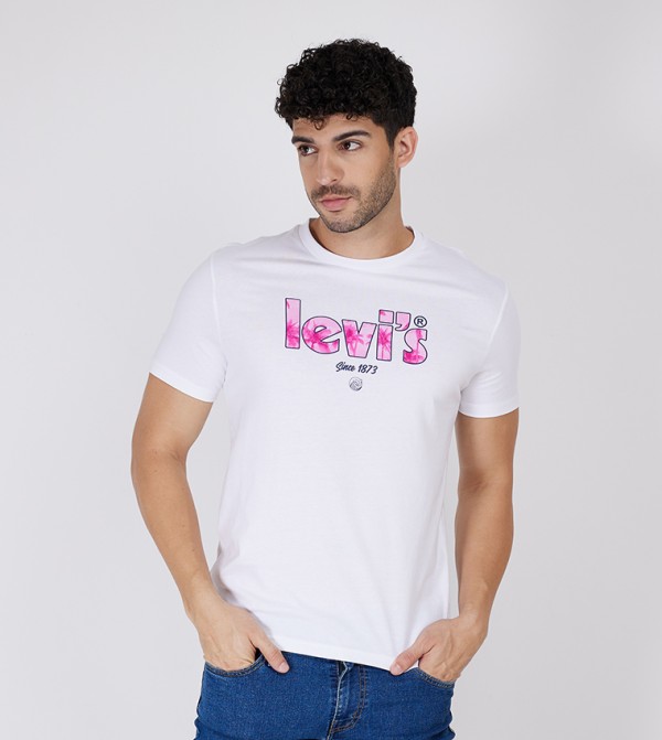 Logo Printed Crew Neck T-Shirt
