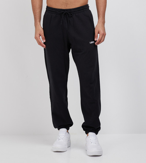 Logo Detail Drawstring Waist Joggers