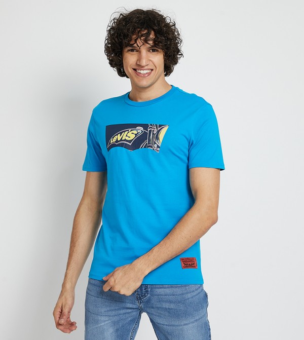 Logo Printed Crew Neck T-Shirt