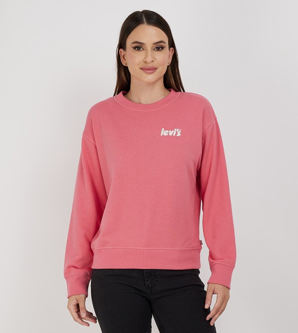 Logo Detail Crew Neck Sweatshirt