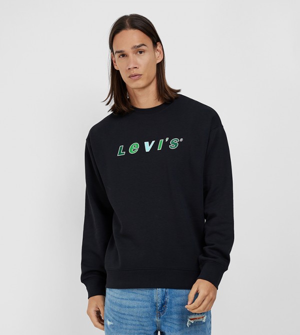 Logo Printed Long Sleeves Sweatshirt