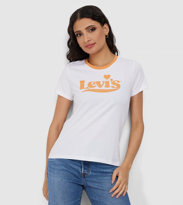 Logo Printed Crew Neck T-Shirt