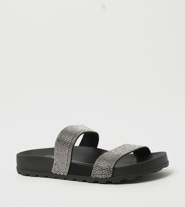 ISABELLA Embellished Double Strap Comfort Sandals