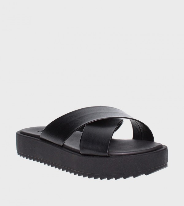 PETRA Criss-Cross Strap Platform Heel Sandals