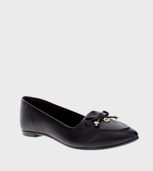 Bow Detail Pointed Toe Ballerinas