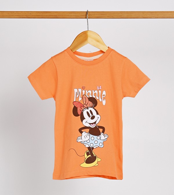 Minnie Printed Crew Neck T-Shirt