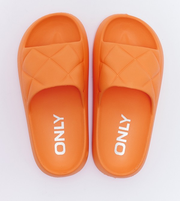 Orange 2024 nike sliders