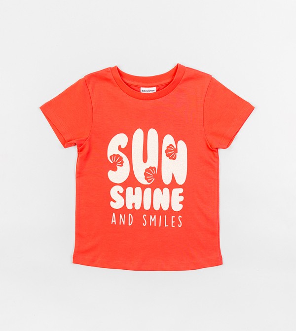 Graphic Print Crew Neck T-Shirt