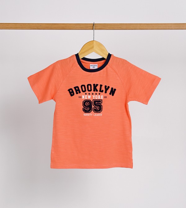 Embroidered Crew Neck T-Shirt