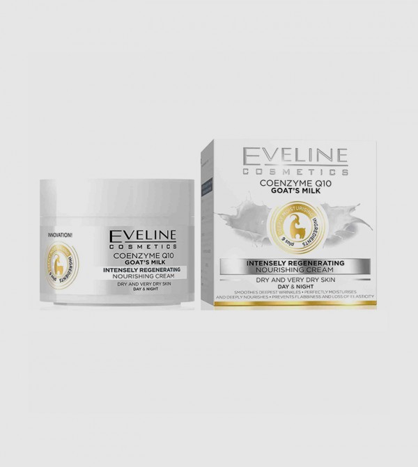 Buy Eveline Goat's Milk Intensely Regenerating D&N Cream, 50ml In White