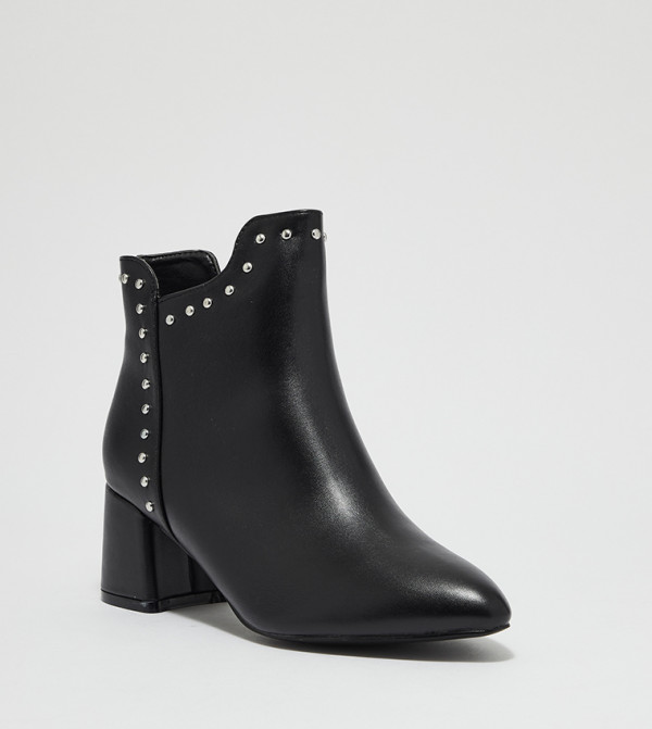 Buy Jenny Fairy CCC Mid Heel Block Boot In Black 6thStreet UAE