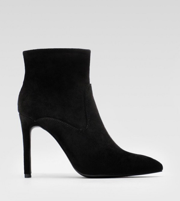 Western Pointed Toe Stiletto Heel Ankle Boots