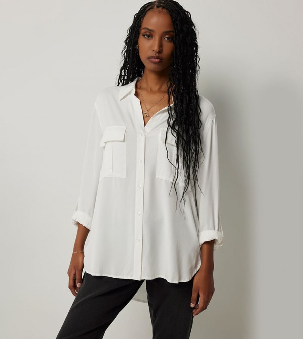 Solid Relaxed Fit Shirt