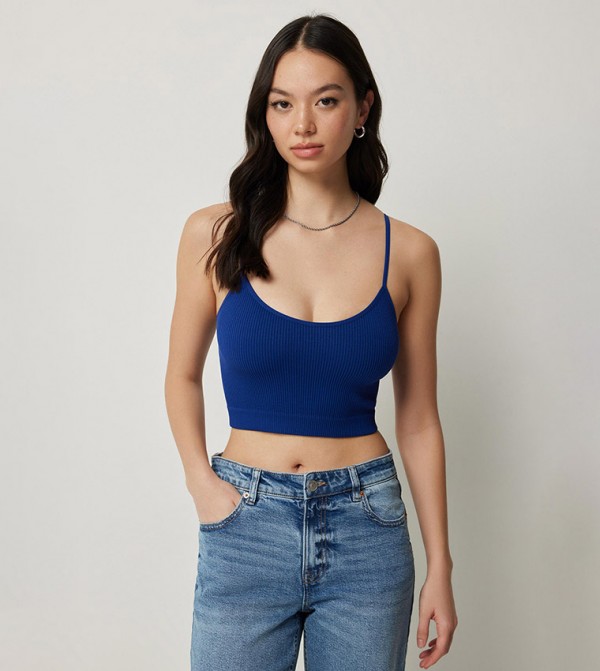 Solid Seamless Crop Top