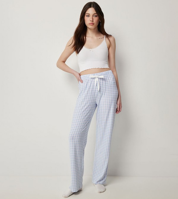 Ribbed Lettuce Hem Sleep Top