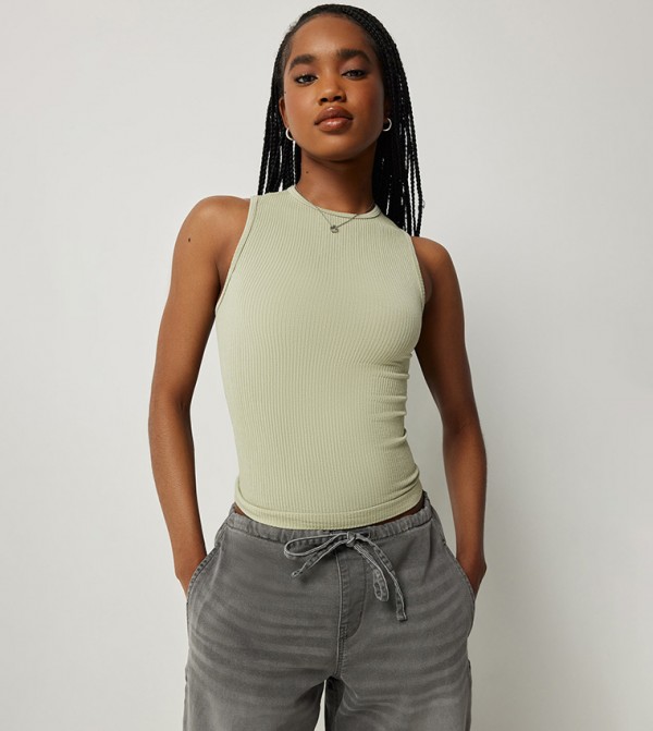 Ribbed Seamless Tank Top