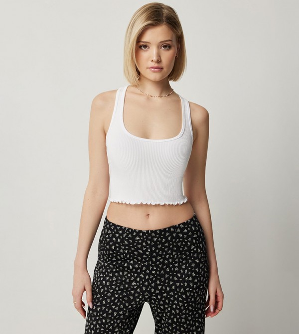 Ribbed Seamless Crop Top