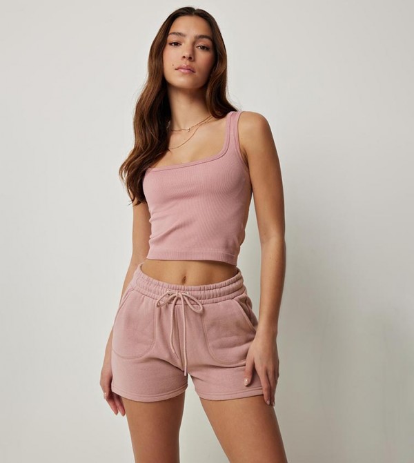 Seamless Square Neck Crop Top