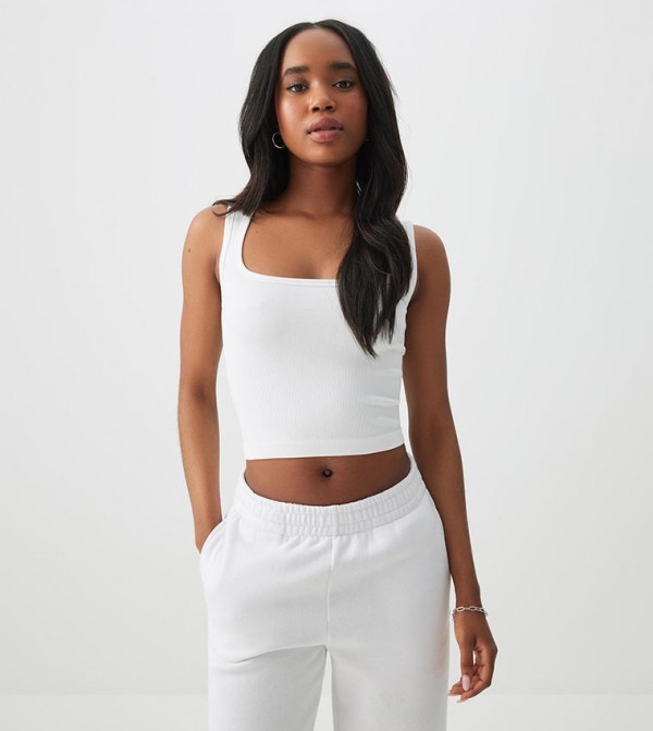 Seamless Square Neck Crop Top