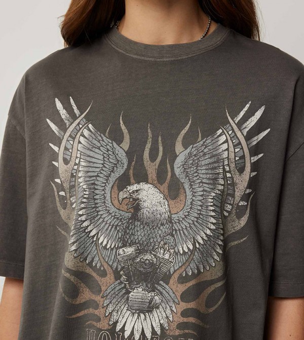 Graphic Print Oversized T-Shirt