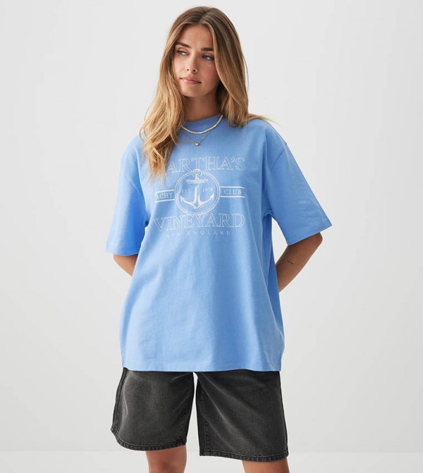 Graphic Print Oversized T-Shirt