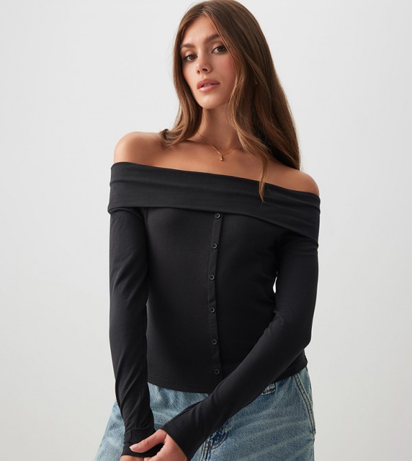 توب منسوج أوف شولدر