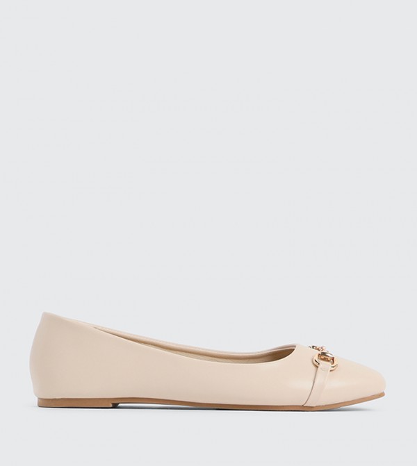 Horsebit Square Toe Ballerinas