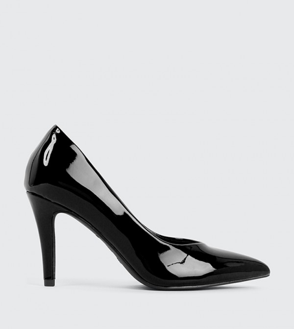 Glossy Pointed Toe Pumps