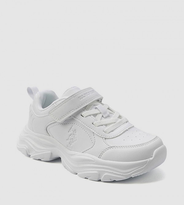 سنيكرز بحزام فليكرو وشعار 