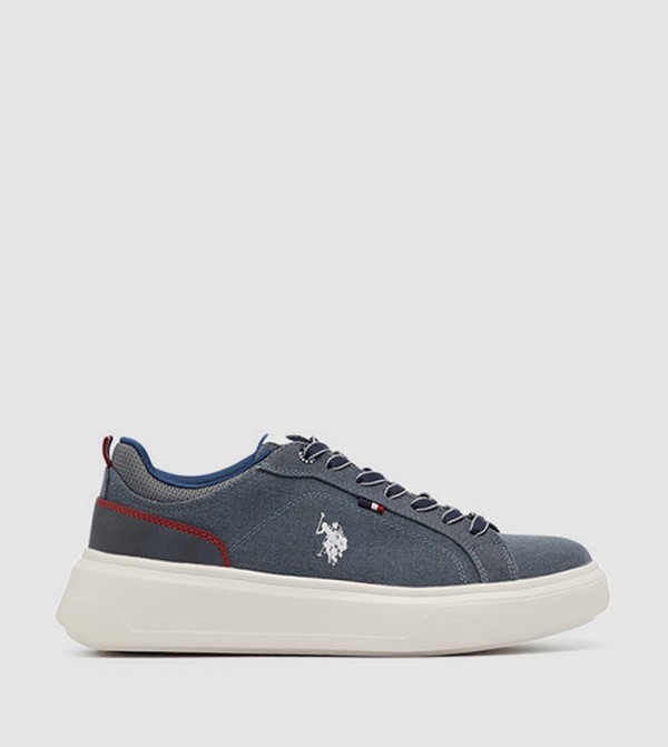 NATEN Logo Detail Lace-Up Sneakers