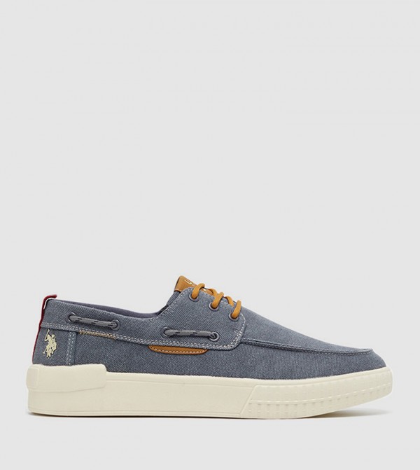 VASLEY Logo Detail Boat Shoes