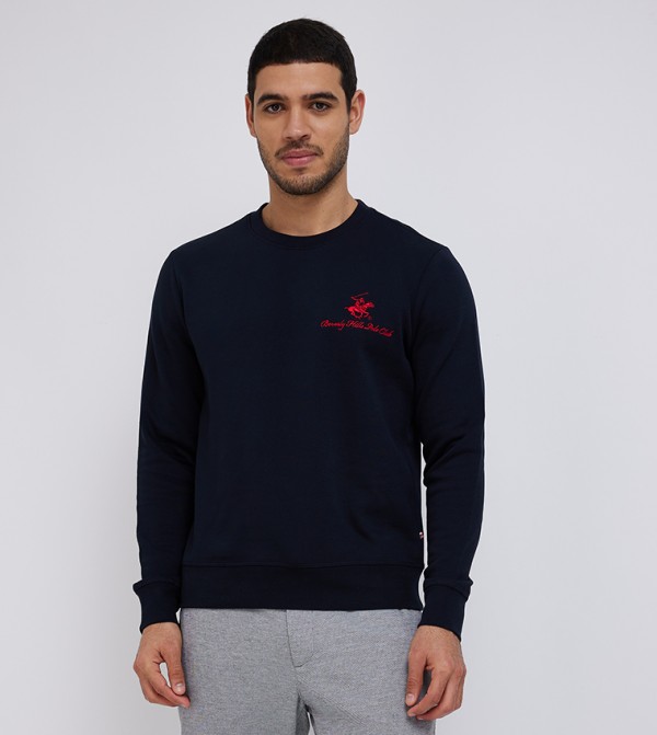 POP-OVER Logo Embroidered Sweatshirt
