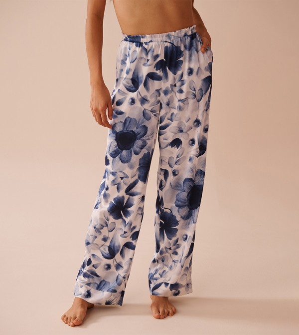 Frill Detail Satin Pants
